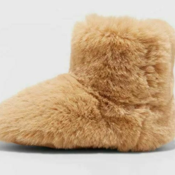 Toddler's Dallas Bootie Slippers - Camel - Picture 2 of 4